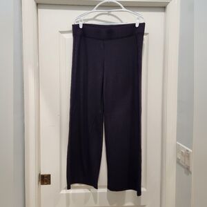 Cynthia Rowley Black Wide Leg Knit Pants